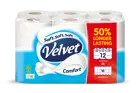  Velvet 50%  Longer Rolls Comfort 12 Rolls = 18 Rolls